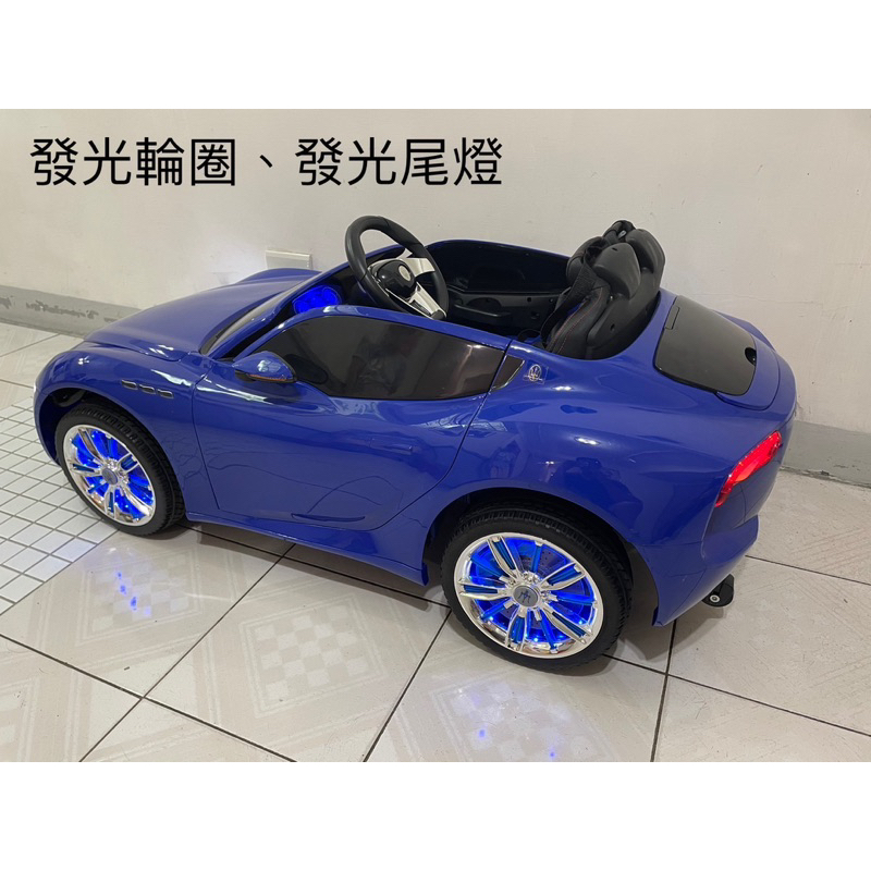 ［二手］Maserati瑪莎拉蒂正版授權SX1728兒童電動車/四驅四輪遙控汽車/可開門/可插USB音樂附雙無限遙控