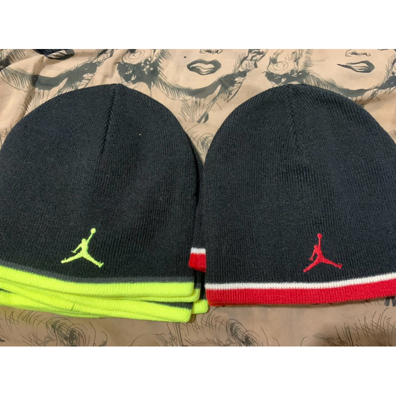未使用 二手Nike Jordan毛帽 保暖帽 size m約57 cm適