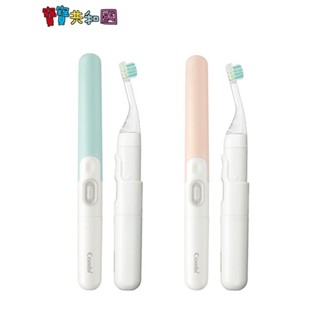 Combi 康貝 Teteo幼童電動牙刷 薄荷綠/香檳粉 寶寶牙刷 幼兒牙刷 適齡6m+ 原廠公司貨 寶寶共和國