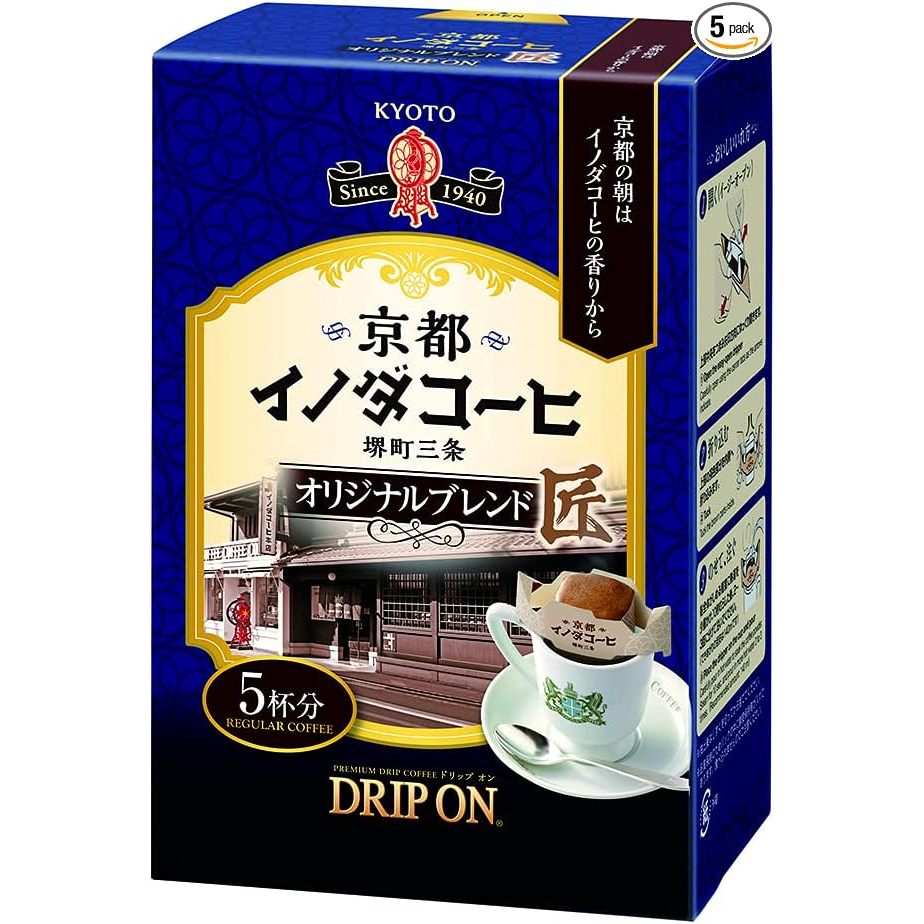 Key Coffee 京都井田咖啡滴滴式咖啡原味混合 5 杯 x 5 件 [日本直送]