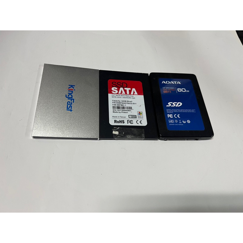 電腦雜貨店～SSD固態硬碟2.5吋SATA 60GB 隨機出貨 二手良品 $100