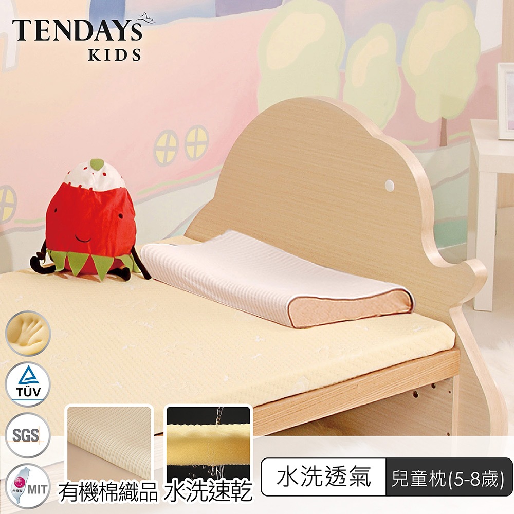 TENDAYS 水洗透氣兒童枕 單入(5-8歲兒童枕頭 可水洗記憶枕)