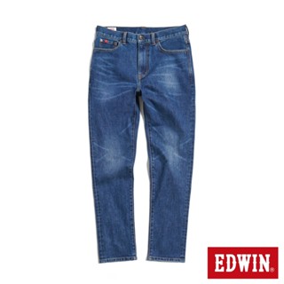 EDWIN 男款 RED LABEL 365 溫控丹寧窄管直筒牛仔褲(拔洗藍)