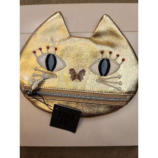 Anna Sui貓咪化妝包+隨身小面紙套