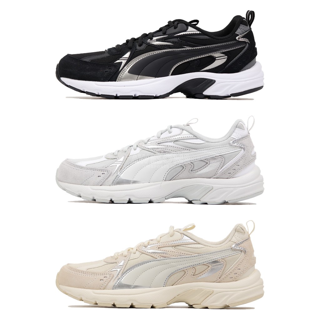 [歐鉉]PUMA MILENIO TECH SUEDE 麂皮 透氣 慢跑 運動鞋 男女鞋 393489-01-02-03