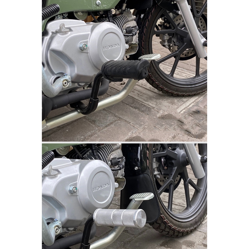 CUB110鋁合金腳踏板 適用於 Honda CUB110前腳踏加寬 CUB110  CC110貼紙