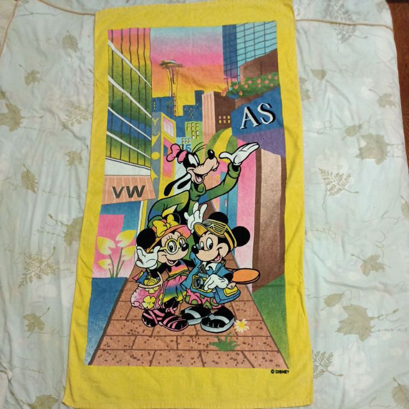 迪士尼系列米奇米妮浴巾(長145公分寬74公分