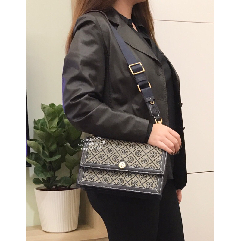 ‼️請勿直接下單‼️TORY BURCH /TB monogram 風琴包 馬鞍包 翻蓋包 斜背包 側背包 肩背包