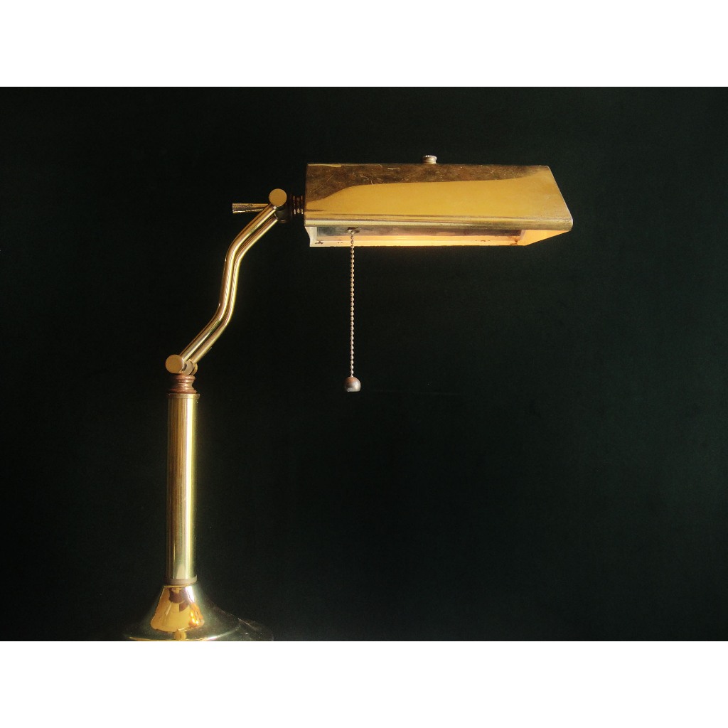 【老時光】早期二手台灣製銅關節桌燈