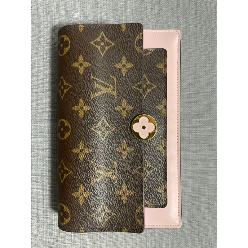 LV 路易威登Flore Monogram帆布 WOC 鏈帶包 粉色 肩背包 手拿包 M67405 有購買證明