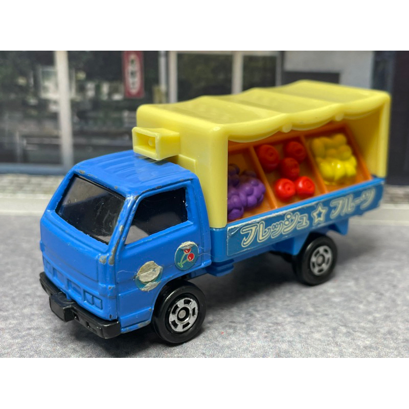 tomica No.83 83 isuzu elf 移動販賣車 青果店 屋台車 多美 商店街 盒組 set