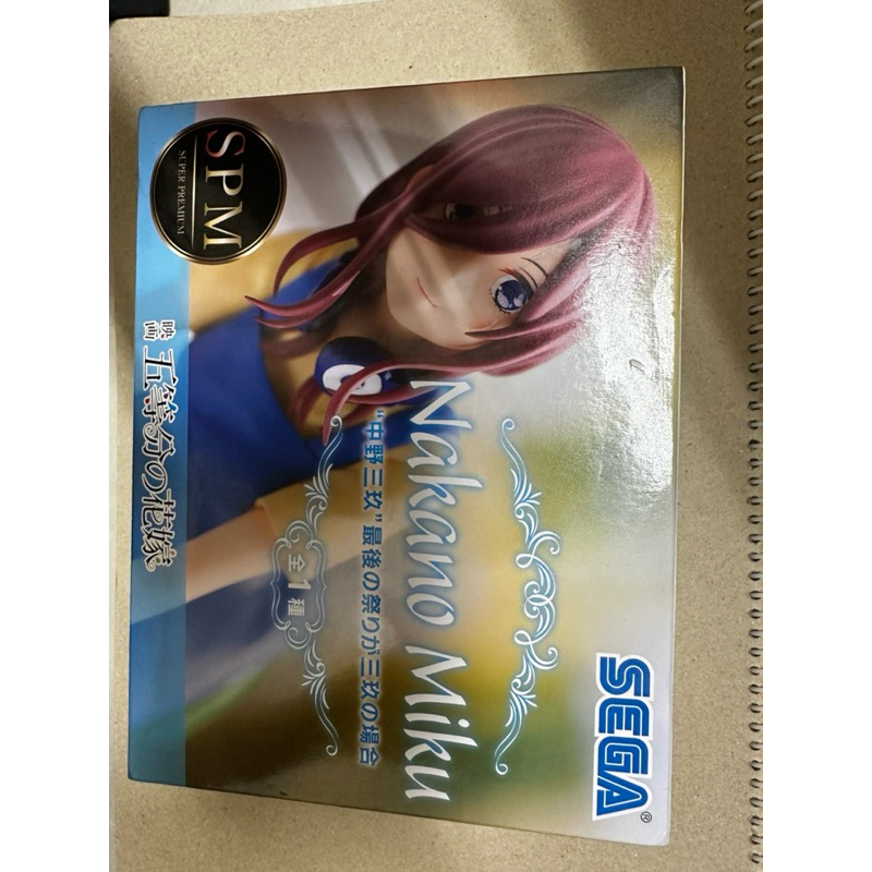 SEGA 景品 SPM 五等分的新娘 中野三玖跪姿公仔