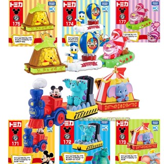 【免運 3C小苑】正版 迪士尼遊園列車 DISNEY TOMICA TM16682 米奇 毛怪 小飛象 公仔 擺飾 玩具