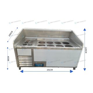 ＜昌盛不銹鋼餐飲設備＞８桶８料水冷式豆花台／豆花台／冰料台／存放台 商品皆為訂製尺寸需來電詢價