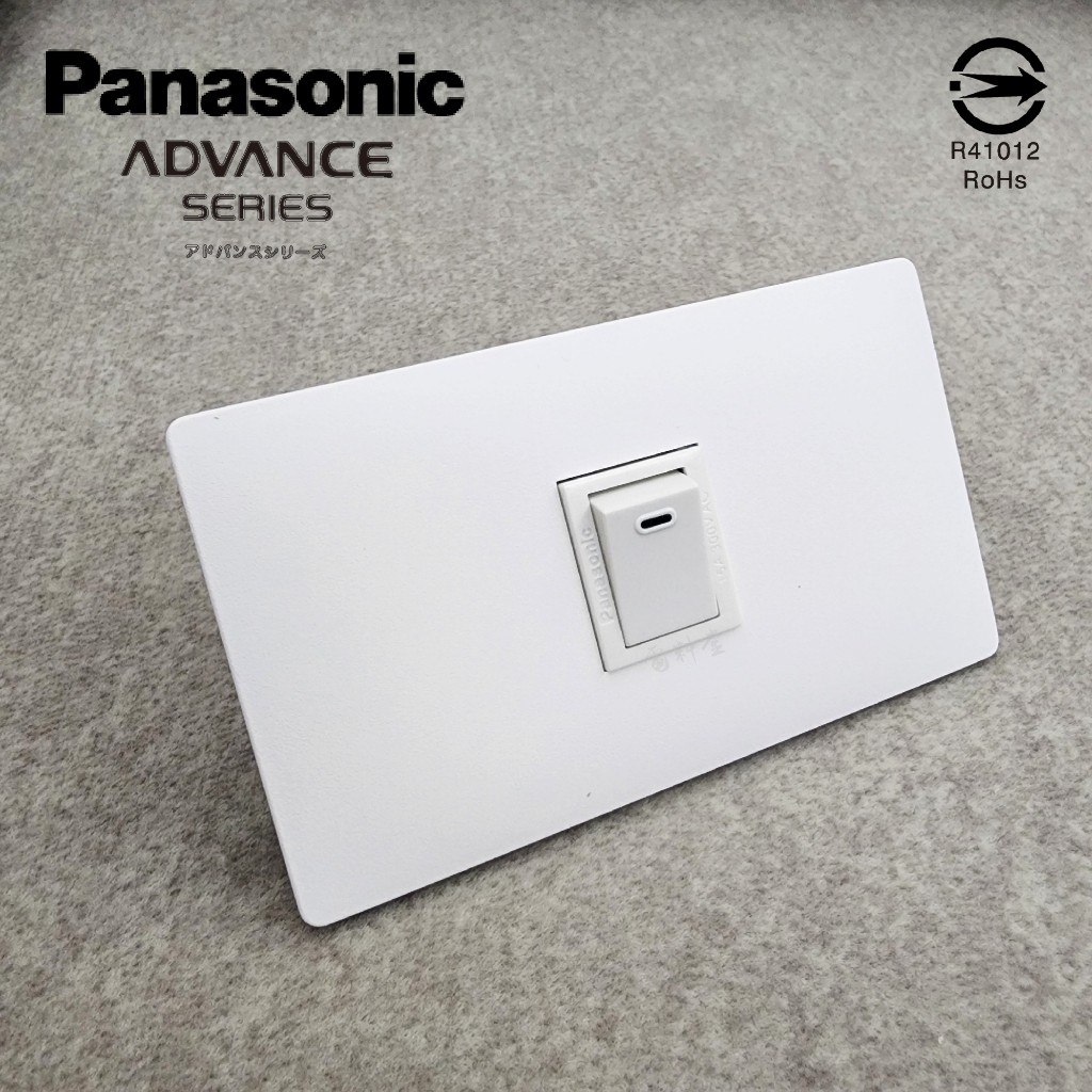 天使白 新品 單開 日本製 最薄 面板 ADVANCE 國際牌 Panasonic 清水模 單開關 極簡風 神保