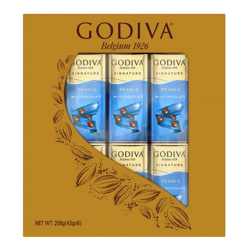 （好市多代購）Godiva歌蒂梵 牛奶巧克力豆（拆賣），43公克*6入/盒