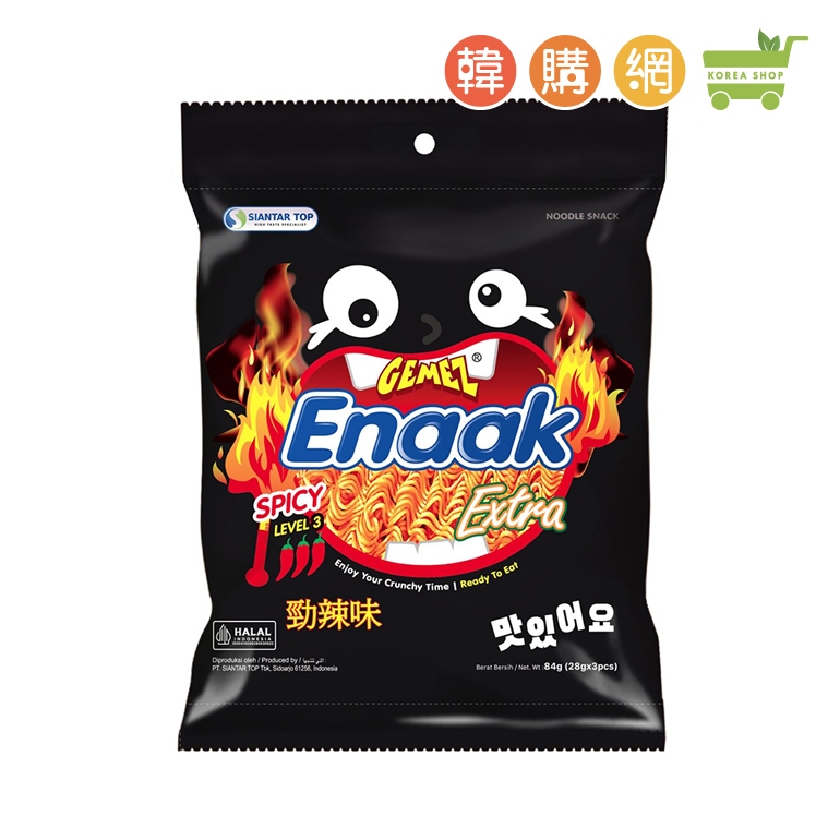 韓國Enaak韓式小雞麵(勁辣味)袋裝84g(28gX3)【韓購網】