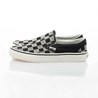 [unclev1966] Vans Slip-on 灰白格 黑白 叉叉 條紋 百搭 滑板鞋 懶人鞋