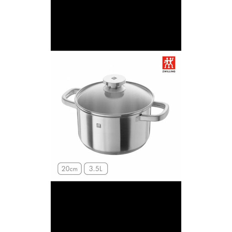 全新 現貨 zwilling 德國雙人 Joy 不鏽鋼 20cm 湯鍋 含蓋