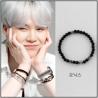 ❌免運❌ 韓國進口 ASMAMA正品 防彈少年團 BTS SUGA 閔玧其 同款石材串珠彈力手環手鍊