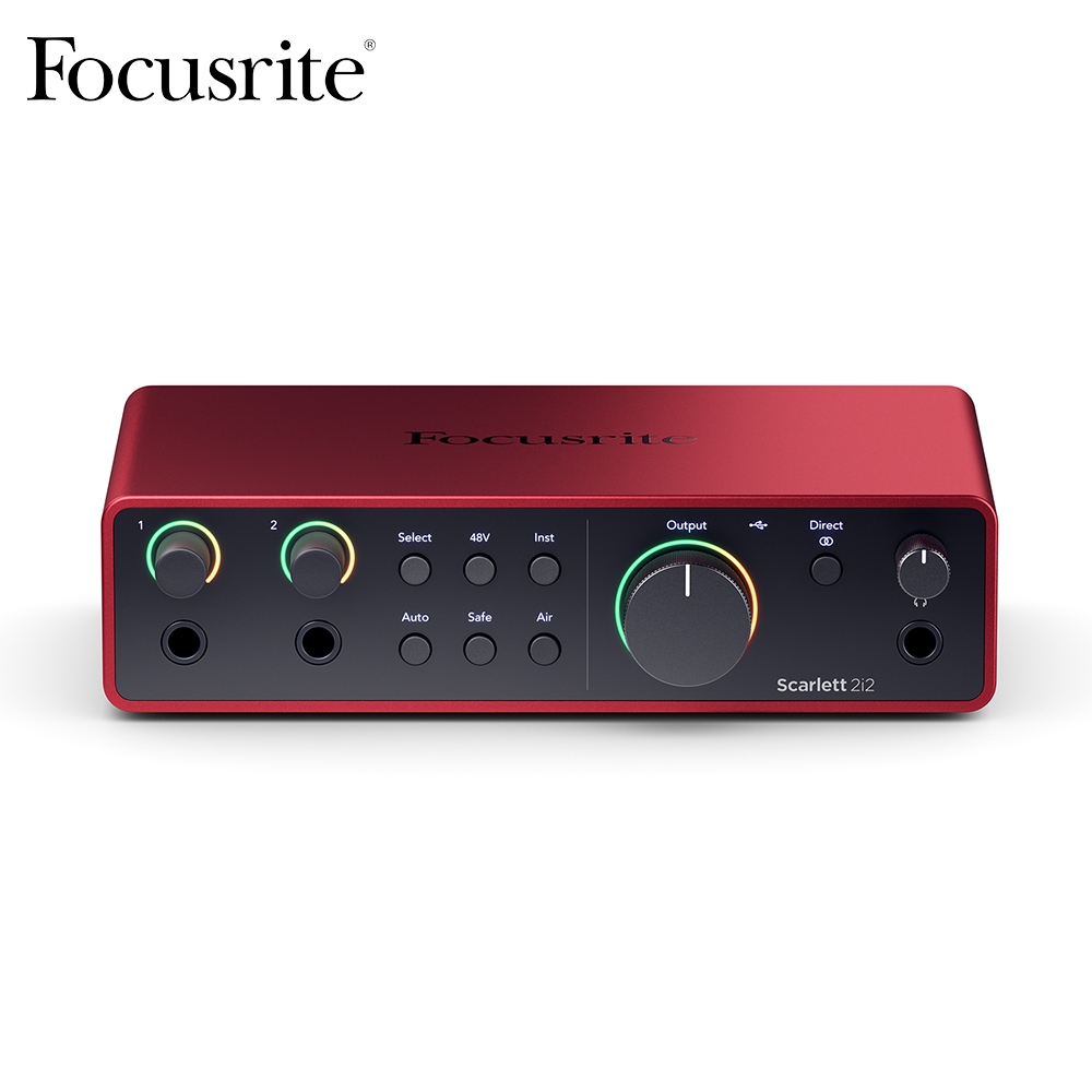 第四代 Focusrite 錄音介面 Scarlett 2i2 過負載安全模式 自動增益功能 原廠公司貨【他,在旅行】