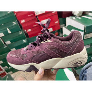 大灌體育👟出清特賣 過季商品 puma r698 361303-01 酒紅 休閒鞋 女