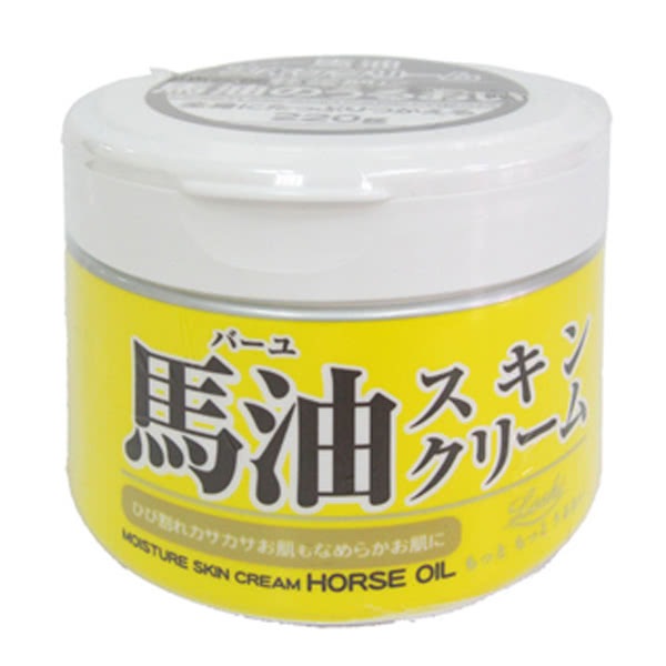 日本LOSHI 天然馬油保濕護膚霜 220g 馬油保濕霜 保濕護膚霜 全身可用 馬油 護膚霜 保濕霜