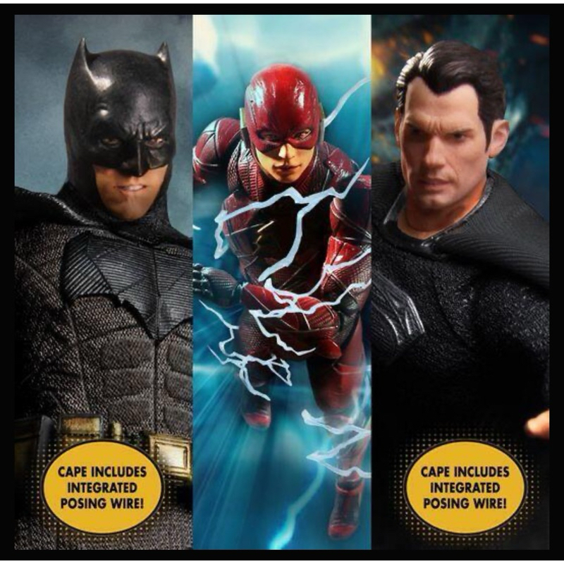 拆賣 MEZCO ONE:12 查克史奈德之正義聯盟 超人 蝙蝠俠 閃電俠 豪華3入組