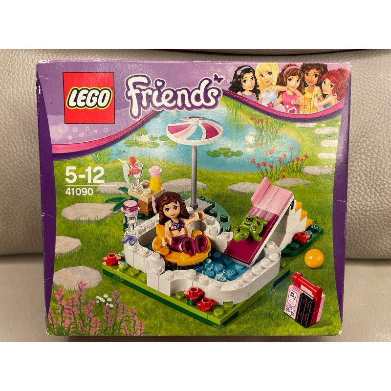 *假面豬玩具市集*正版 樂高 LEGO friends系列 41090 奧莉薇亞的花園泳池