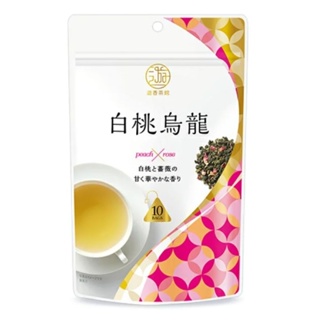 （現貨 快速出貨）日東紅茶 三井農林 遊香茶館 白桃玫瑰烏龍茶 10包入