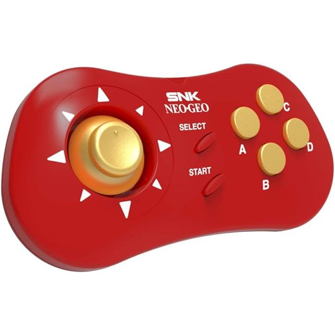 全新 "有盒損" 日本SNK原廠品NEOGEO mini PAD 聖誕紅色版本 "單手把" (聖誕限定版拆盒販售)