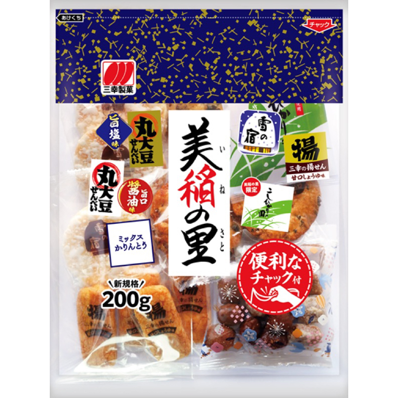 三幸製菓 美稻之里家庭包(米果&amp;餅乾)200g #日本零食 綜合米果 特價