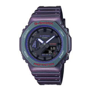 CASIO卡西歐 G-SHOCK 電競玩家 狙擊準心 炫彩偏光 八角形錶殼 GA-2100AH-6A 45.4mm