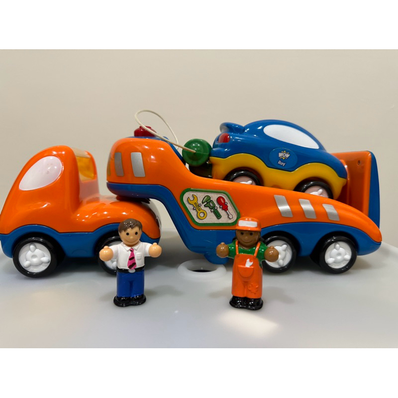 二手-英國 WOW Toys 驚奇玩具 道路救援拖吊車 提姆