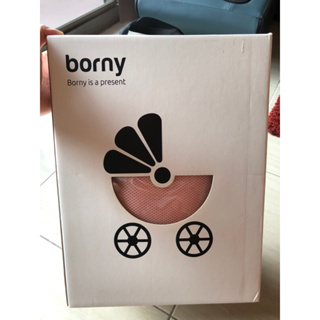 二手85新韓國Borny全身包覆墊-粉橘色-推車汽座搖椅適用