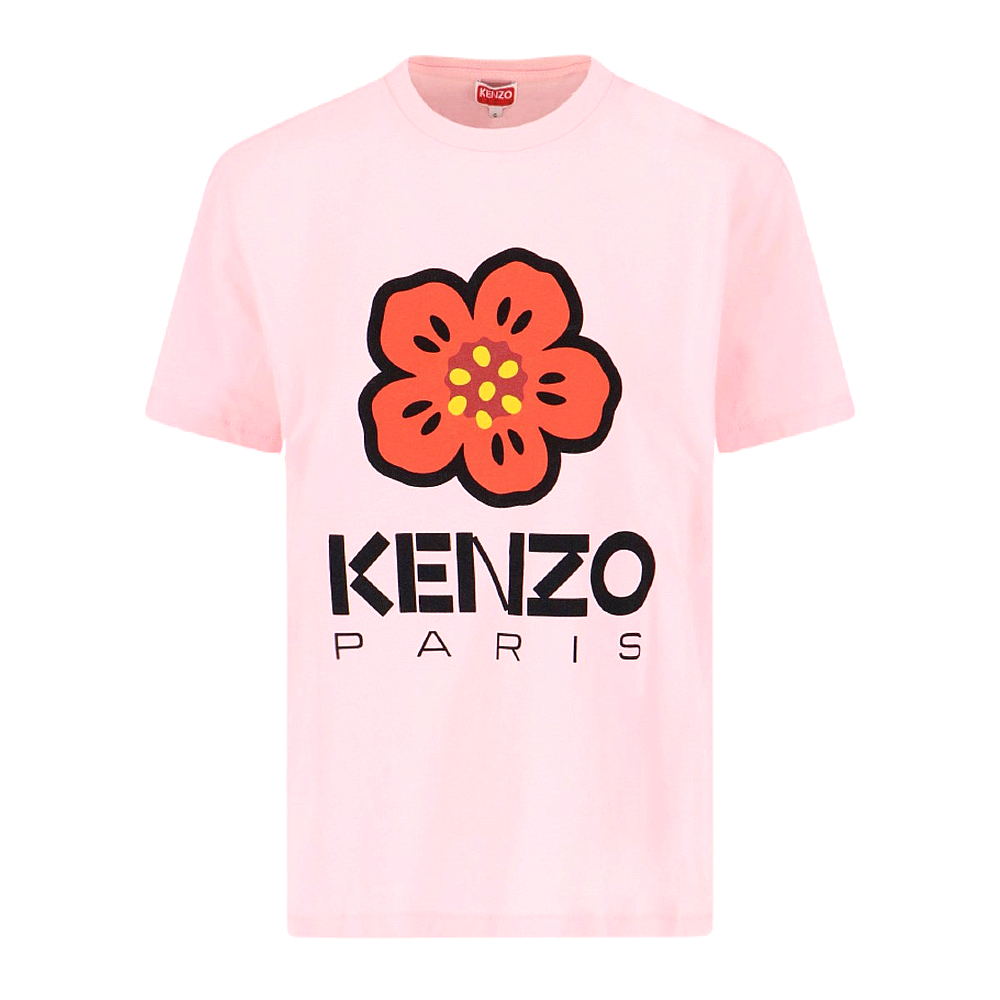 【鋇拉國際】KENZO 女款 BOKE FLOWER 寬鬆版型 短袖T恤 淺粉色 歐洲代購 台北實體工作室