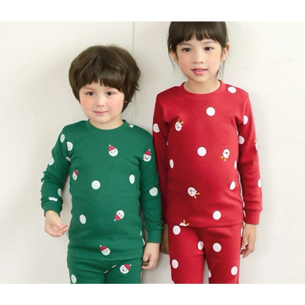 韓國 預購 居家服 聖誕節服裝 睡衣 聖誕睡衣 聖誕衣服 衣服 褲子 睡衣褲 童裝 兒童服 長袖 100%純棉 有機棉