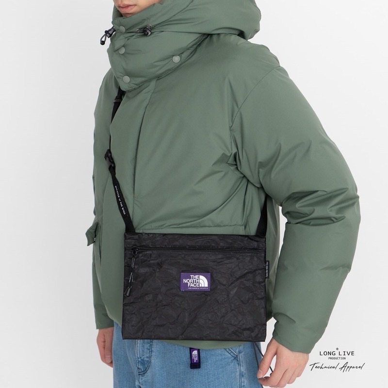THE NORTH FACE 北臉 紫標 TECH PAPER Shoulder Bag 防水單肩斜背包戶外日本代購購入