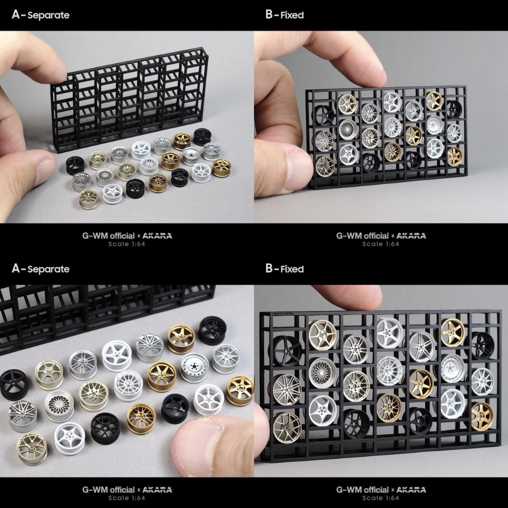【模物雜貨店】G-WM Official x Akara Modeller 1:64 場景輪框架