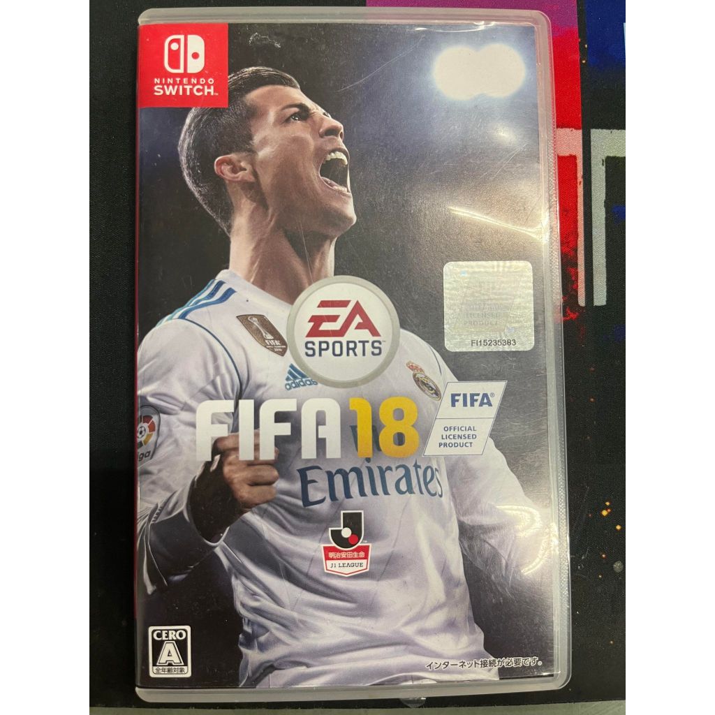 Switch 國際足盟大賽2018 足球 世界盃 FIFA 18 FIFA18 日版 支援英文 二手