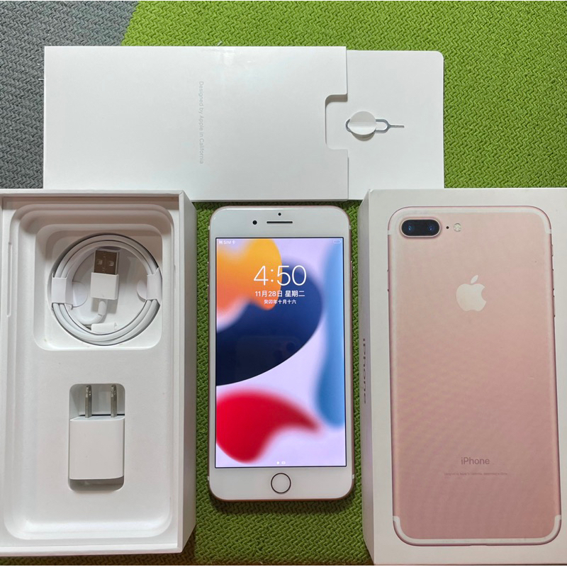 iPhone7Plus 128G 5.5吋 玫瑰金 粉 85成新 i7 plus i7plus 7plus 128 二手