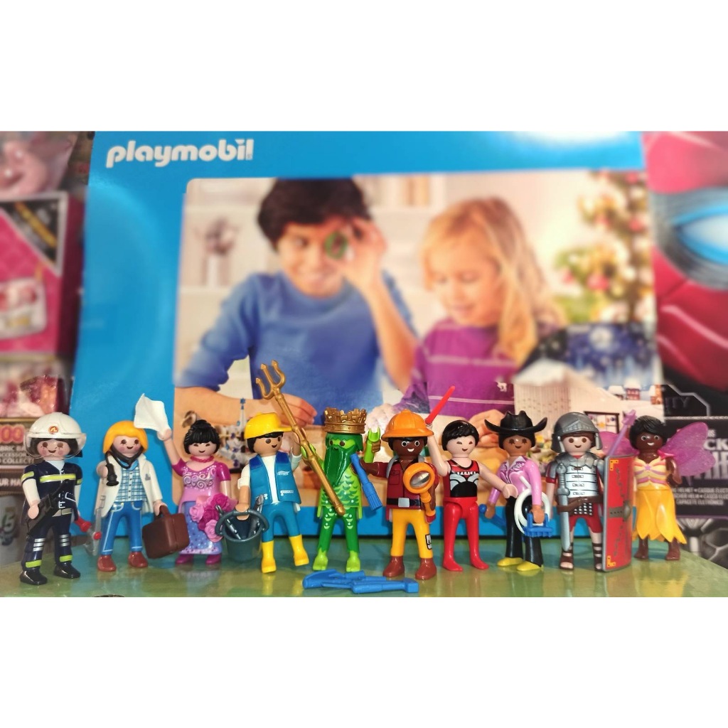 playmobil 摩比人 人偶包 捧花女孩 海神 標槍選手 醫生 馬術師 女消防員 漁夫 考古學家 士兵 黑人仙女