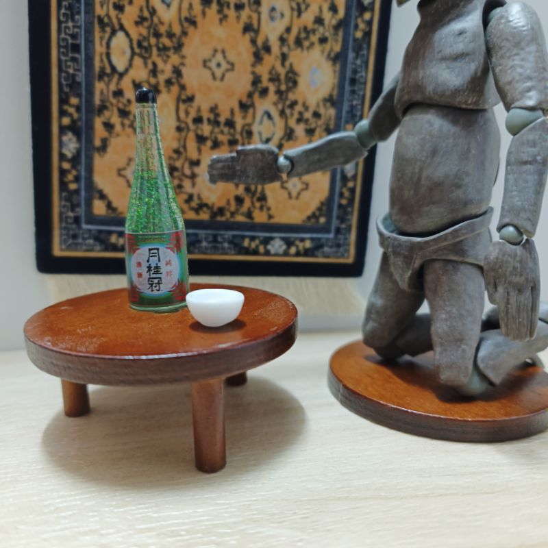 微縮仿真磁吸式日式茶几1:12可動家具 OB11森林家族袖珍小物 模型 娃娃屋配件裝飾品擺件 塔位供奉