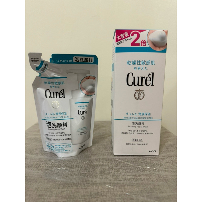 日本製 Curel 珂潤 潤浸保濕洗顏慕斯 大罐裝300ml / 補充包130ml