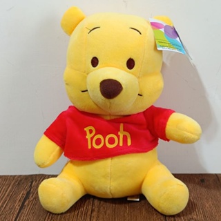 正版 Disney 迪士尼 Winnie the Pooh 小熊維尼 維尼 坐姿 古典款 10吋 絨毛玩偶 娃娃 布偶