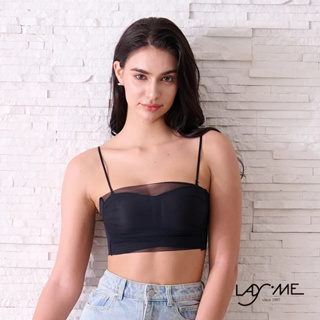 LadyMe® 純慾網紗細肩平口Bra Top