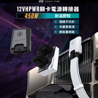 EZDIY-FAB 12VHPWR 塑膠殼12+4pin 90度 "反向" (RVS)轉接頭，適用於 RTX40' 系列