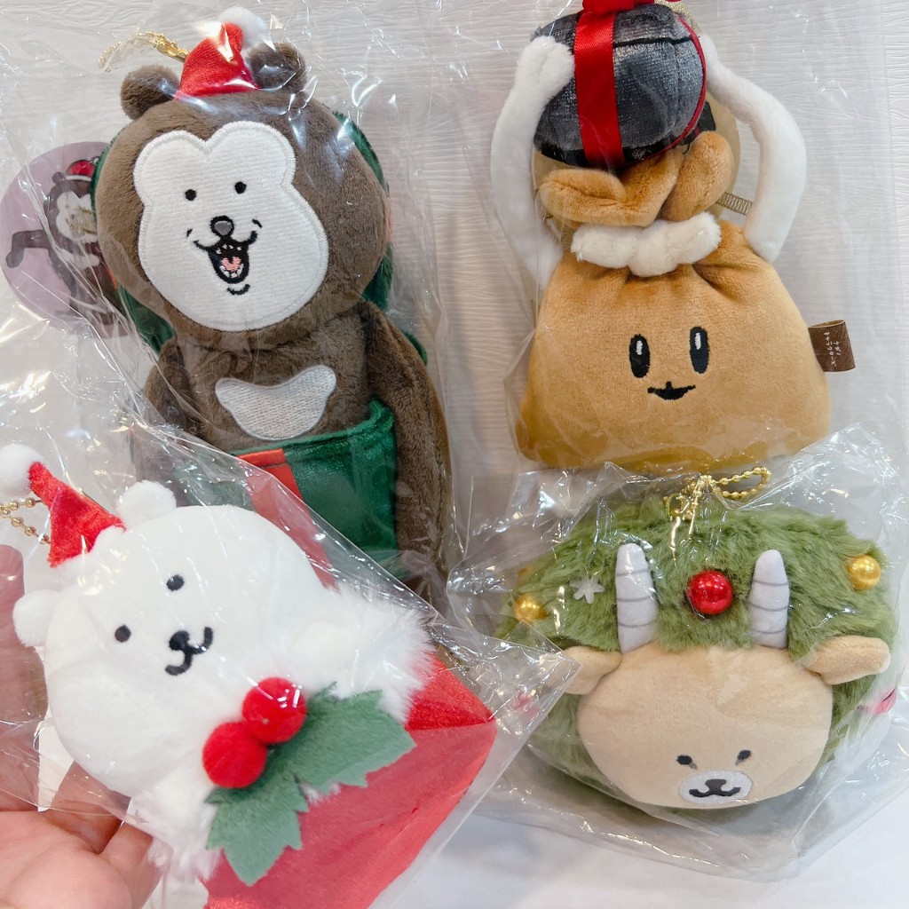 艾德雜貨 日本正版 自嘲熊 2023 聖誕節限定 娃娃吊飾 Joke Bear 馬來熊 吐槽熊 羚羊 吊飾 聖誕