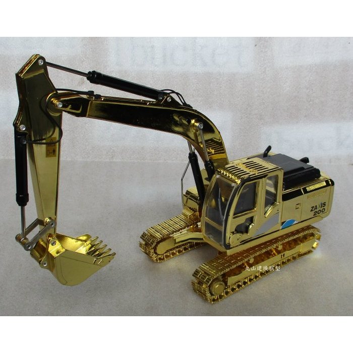 [丸山建機模型店]---HITACHI ZX200-5A(金色履帶) 1/40怪手挖土機模型---金色版