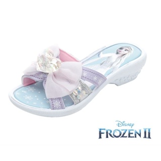【Disney 迪士尼】冰雪奇緣 女童拖鞋 台灣製造 SGS安全認證 PVC拖鞋-紫/FNKS37047